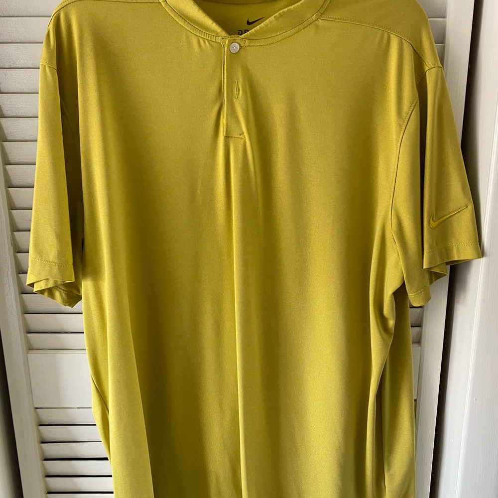 Nike Yellow Polo Shirt Short Sleeve